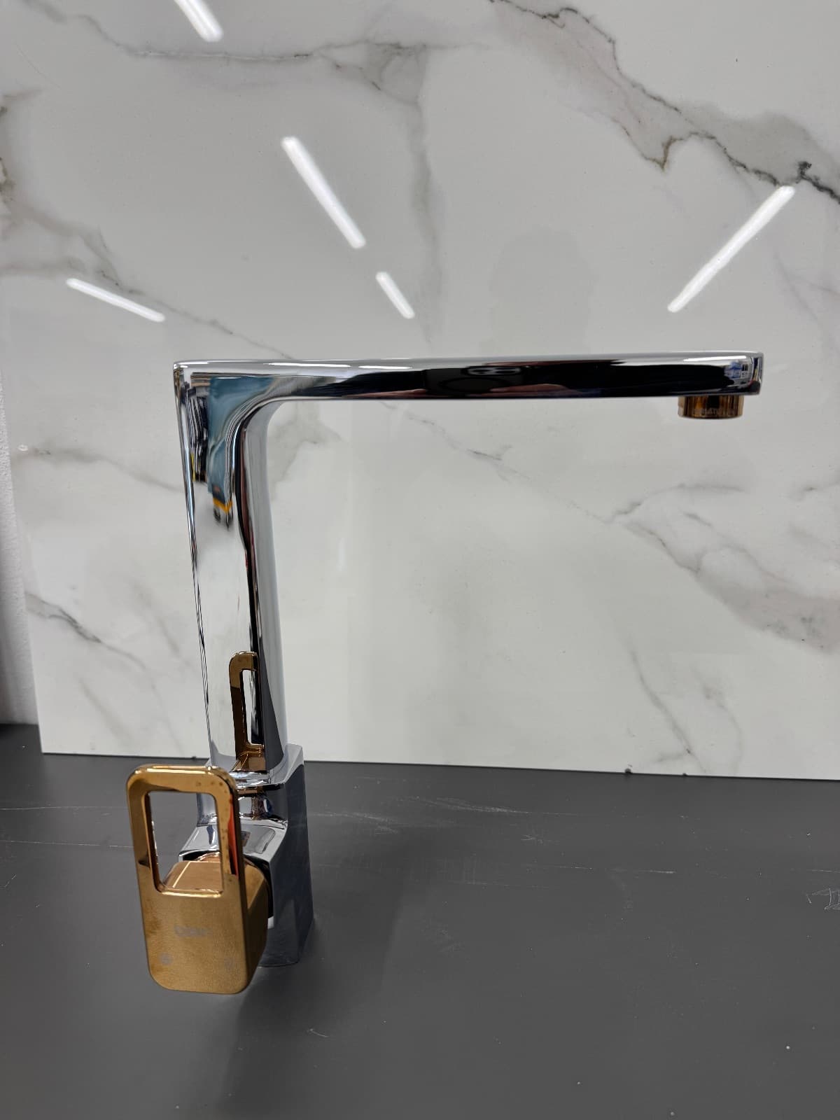 Chrome Rose Gold Kitchen Mixer